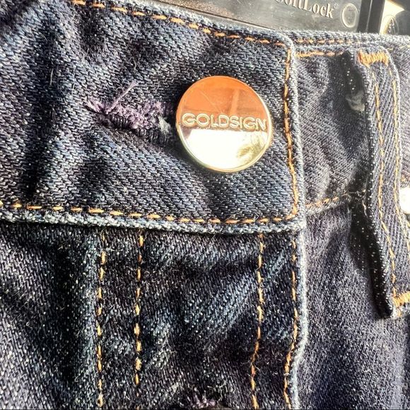 GOLDSIGN Easton The Button Front blue Denim Skirt NWT size 24 - Picture 10 of 10